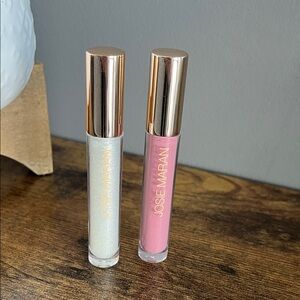 Josie Maran Radiant Lip Gloss Duo - Pink and White